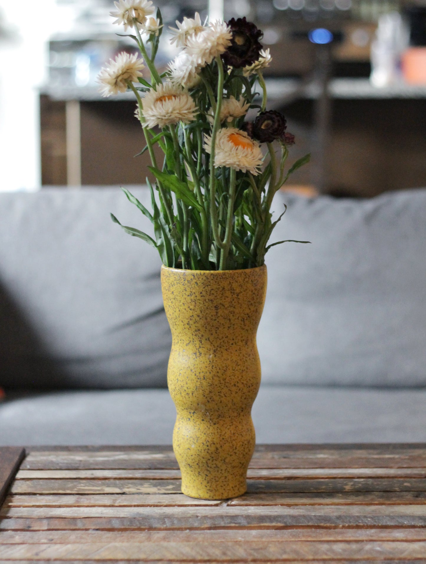 Turmeric Wavy Vase