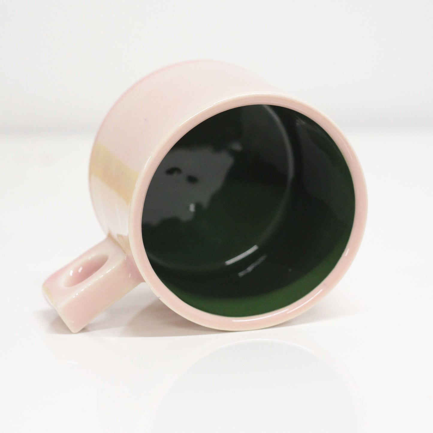 Large Pink/Forest Circle Square Mug