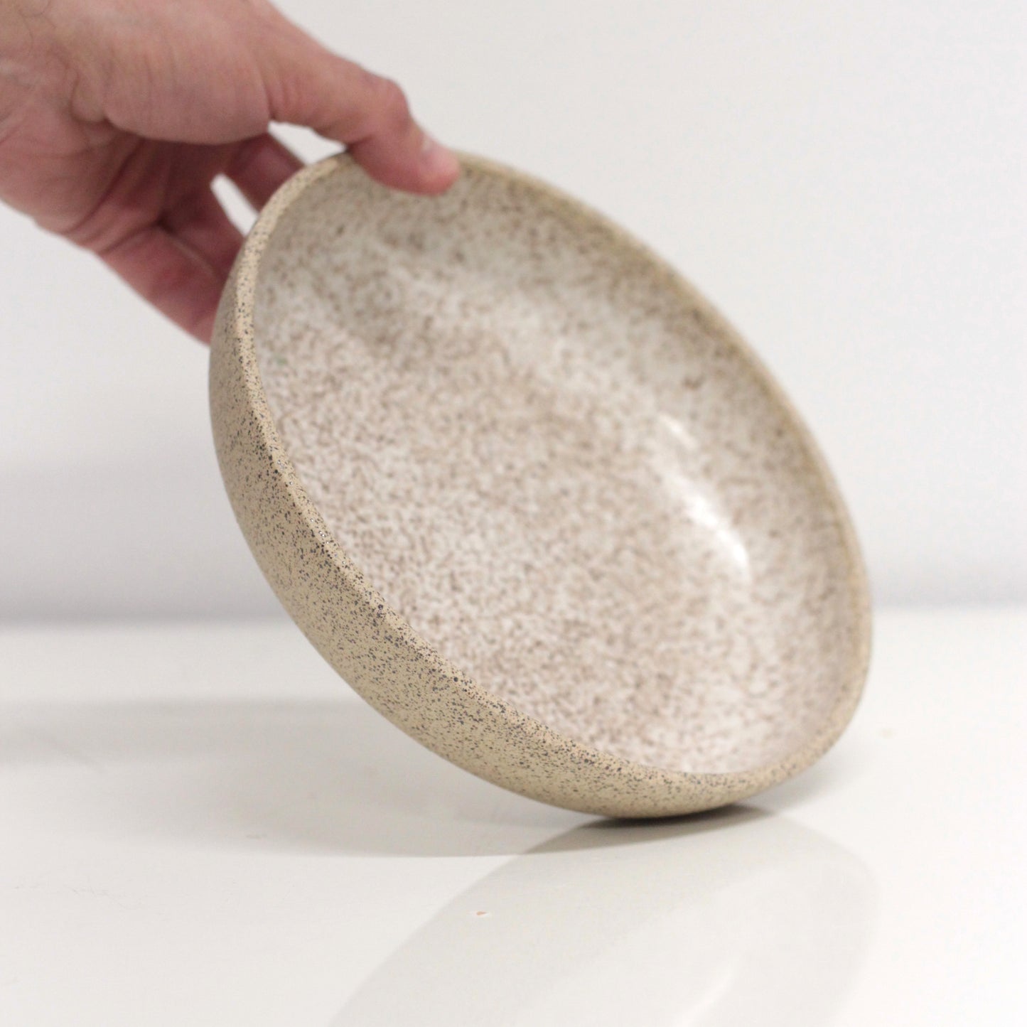 Natural/Speckle White Pasta Bowl