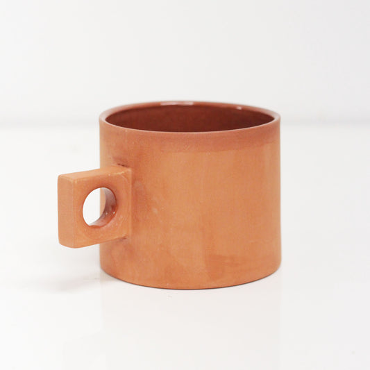 Large Terracotta Circle Square Mug