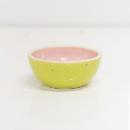 Chartreuse/Pink Ramekin(20% off)