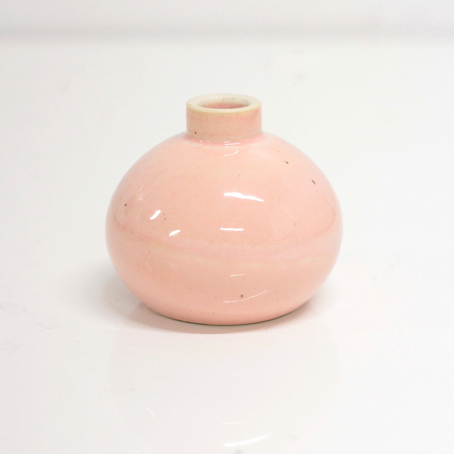 Gloss Pink Globe Bud Vase