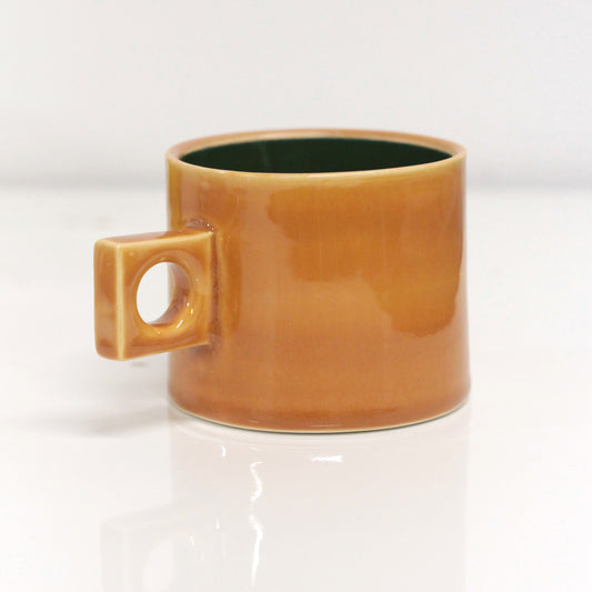 Large Amber/Forest Circle Square Mug